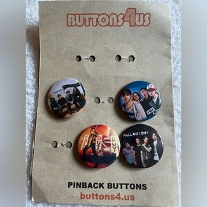 Buttons4Us Band Pinback Buttons Set